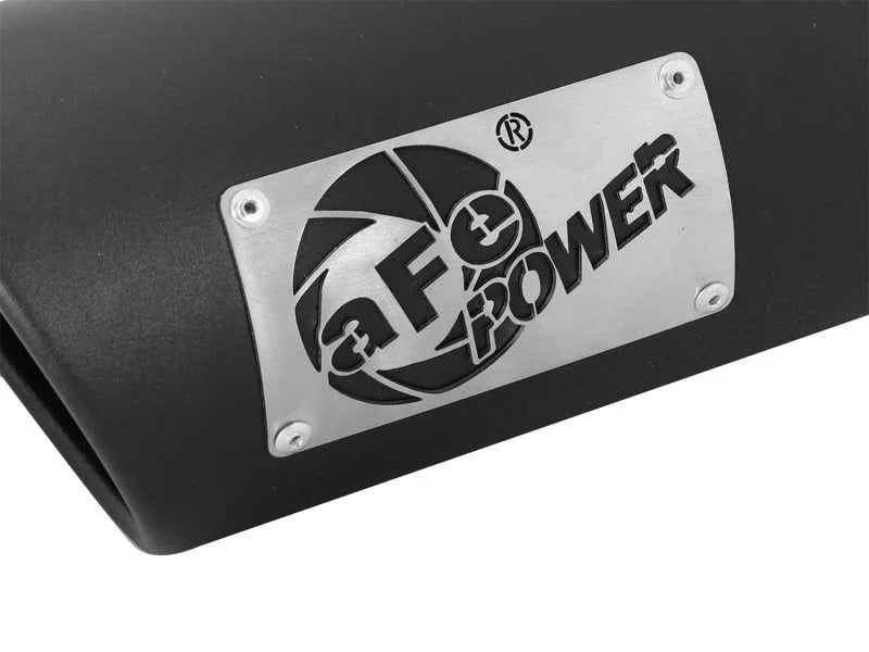 aFe MACHForce-XP 3.5in 409 Stainless Steel Exhaust Tip 3.5in x 4.5in Out x 12in L Clamp-On - Additional View 6