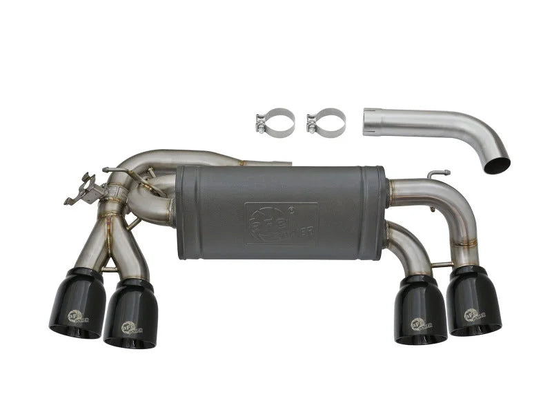 aFe MACHForce XP 3in - 2 1/2in Axle Back 304SS Exhaust w/ Black Tips 16-17 BMW M2 (f87) - Installation View