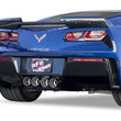 Load image into Gallery viewer, aFe MACHForce XP 3in-2 1/2in Axle Back 304SS Exhaust w/ Polished Tips 15-17 Chevy Corvette Z06 - Back View
