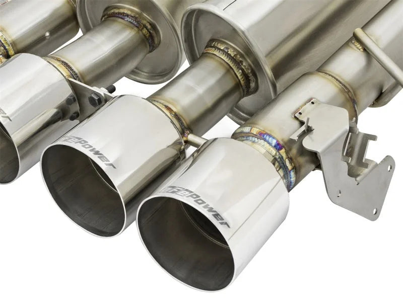 aFe MACHForce XP 3in-2 1/2in Axle Back 304SS Exhaust w/ Polished Tips 15-17 Chevy Corvette Z06 - Additional View 6