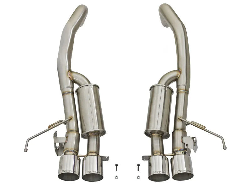 aFe MACHForce XP 3in-2 1/2in Axle Back 304SS Exhaust w/ Polished Tips 15-17 Chevy Corvette Z06 - Additional View 7