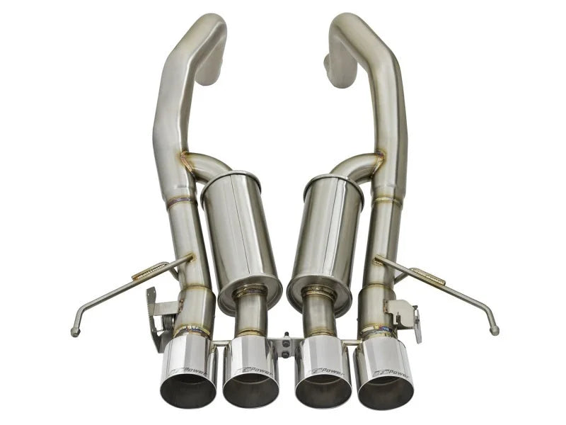 aFe MACHForce XP 3in-2 1/2in Axle Back 304SS Exhaust w/ Polished Tips 15-17 Chevy Corvette Z06 - Additional View 10
