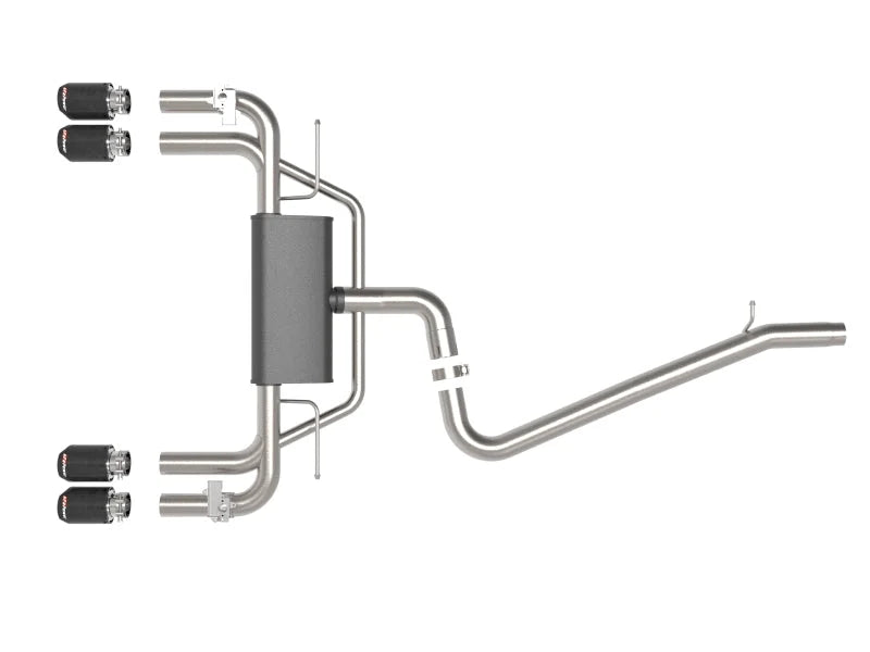 aFe MACHForce XP 3in-2.5in 304SS Exhaust Cat-Back 15-20 Audi S3 L4-2.0L (t) - Carbon Tips - Additional View 5
