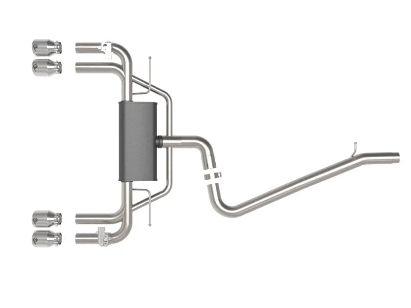 aFe MACHForce XP 3in-2.5in 304SS Exhaust Cat-Back 15-20 Audi S3 L4-2.0L (t) - Polished Tips - Additional View 5