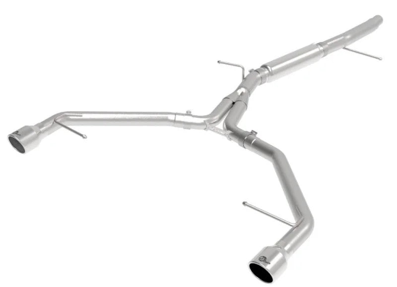 aFe MACHForce XP 3in-2.5in SS Exhaust Axle-Back 17-19 Audi A4 (B9) L4-2.0L (t) - Polished - Additional View 7