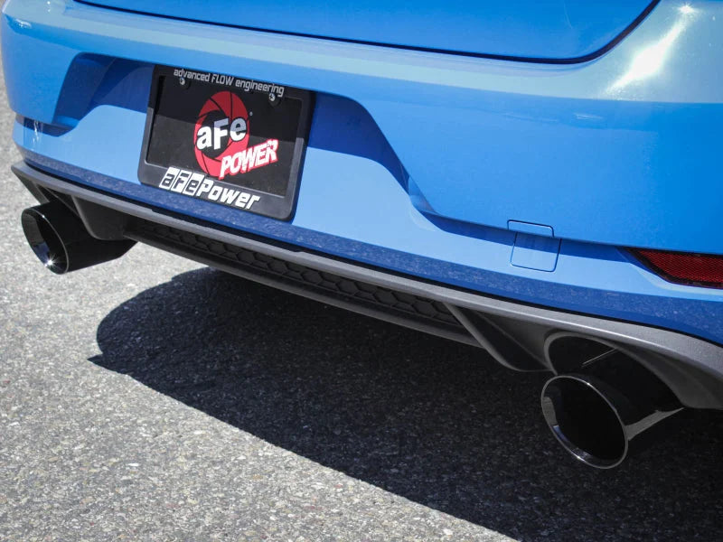 aFe MACHForce XP 3in-2.5in SS Exhaust Cat-Back 18-19 Volkswagen GTI (MK7.5) L4-2.0L (t) - Black - Back View