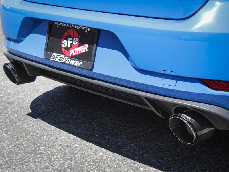 aFe MACHForce XP 3in-2.5in SS Exhaust Cat-Back 18-19 Volkswagen GTI (MK7.5) L4-2.0L (t) - Carbon - Side View