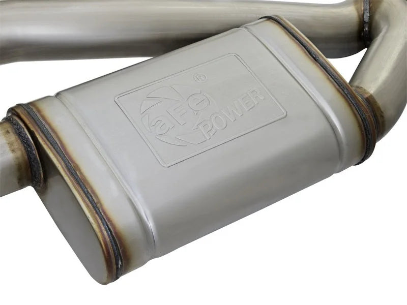 aFe MACHForce XP 3in 304 SS Axle-Back Dual Exhaust (NPP) w/ Polished Tips 16-17 Camaro SS V8-6.2L - Additional View 6