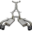 Load image into Gallery viewer, aFe MACHForce XP 3in 304 SS Cat-Back Dual Exhaust w/ Black Tips 16-17 Chevy Camaro SS V8-6.2L - Side View