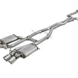 Load image into Gallery viewer, aFe MACHForce XP 3in 304 SS Cat-Back Dual Mode Exhaust w/ Polished Tips 16-17 Cadillac ATS-V V6-3.6L - Main Product View