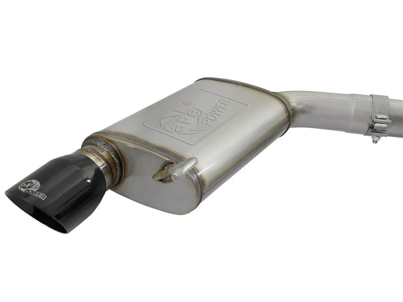 aFe MACHForce XP 3in 304 SS Cat-Back Exhausts w/ Black Tips 15-17 Ford Mustang GT V8-5.0L/V6-3.7L - Additional View 5