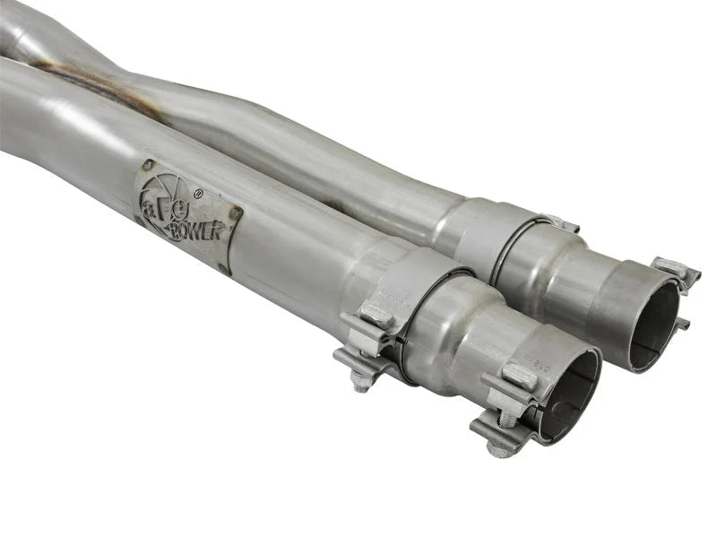 aFe MACHForce XP 3in 304 SS Cat-Back Exhausts w/ Black Tips 15-17 Ford Mustang GT V8-5.0L/V6-3.7L - Additional View 6