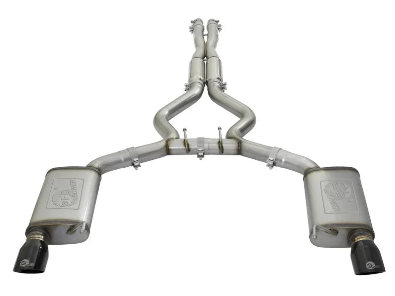 aFe MACHForce XP 3in 304 SS Loud Tone Cat-Back w/ Black Tips 15-17 Ford Mustang V6-3.7L/V8-5.0L - Additional View 7