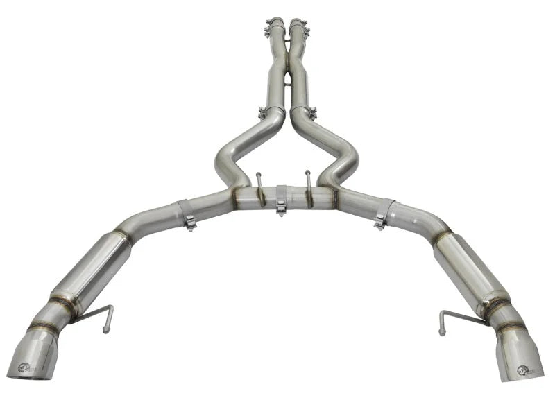 aFe MACHForce XP 3in Aggressive Toned Cat-Back Exhausts w/ Polished Tips 15-17 Ford Mustang V6/V8 - Additional View 7