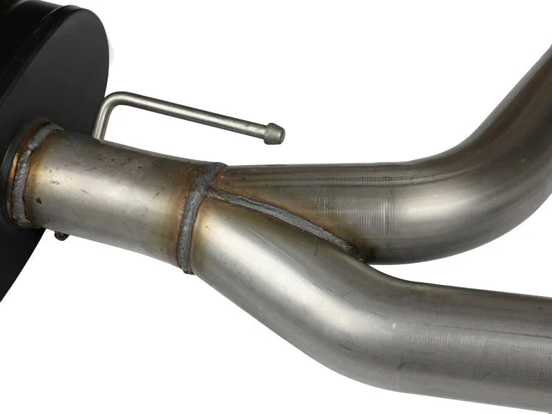 aFe MACHForce XP 3in Hi-Tuck 304 SS Cat Back Exhaust 2010-2017 Nissan Patrol (Y62) V-5.6L (400 hp) - Back View