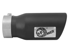 Load image into Gallery viewer, aFe MACHForce XP 3in Inlet x 4in Outlet x 9in Length Clamp-On Black Tip - Side View