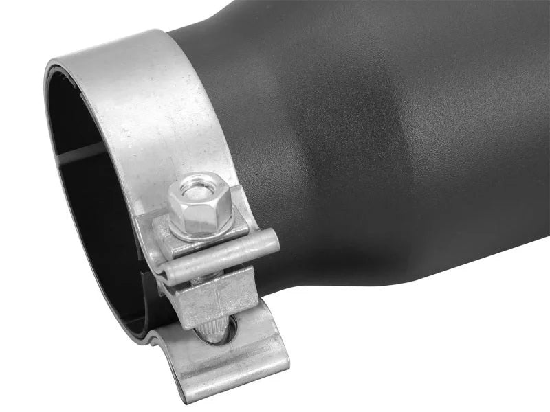 aFe MACHForce XP 3in Inlet x 4in Outlet x 9in Length Clamp-On Black Tip - Additional View 6