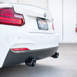 Load image into Gallery viewer, aFe MACHForce XP 3in to 2.5in 304 SS Axle-Back Exhaust w/ Black Tips 14-16 BMW M235i - Side View