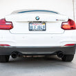 Load image into Gallery viewer, aFe MACHForce XP 3in to 2.5in 304 SS Axle-Back Exhaust w/ Black Tips 14-16 BMW M235i - Back View