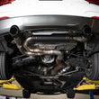 Load image into Gallery viewer, aFe MACHForce XP 3in to 2.5in 304 SS Axle-Back Exhaust w/ Black Tips 14-16 BMW M235i - Installation View