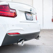 Load image into Gallery viewer, aFe MACHForce XP 3in to 2.5in 304 SS Axle-Back Exhaust w/ Polished Tips 14-16 BMW M235i - Side View