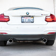 Load image into Gallery viewer, aFe MACHForce XP 3in to 2.5in 304 SS Cat-Back Exhaust w/ Polished Tips 14-16 BMW M235i - Side View