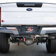 Load image into Gallery viewer, aFe MACHForce XP 4in Cat-Back SS-409 Exhaust w/ Black Tips 2017 Ford Super Duty F-250/F-350 V8-6.2L - Back View