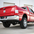 Load image into Gallery viewer, aFe MACHForce XP 4in Exhausts Cat-Back SS Side Exit 14-17 Dodge Ram 2500 V8-6.4L Hemi w/ Black Tips - Installation View