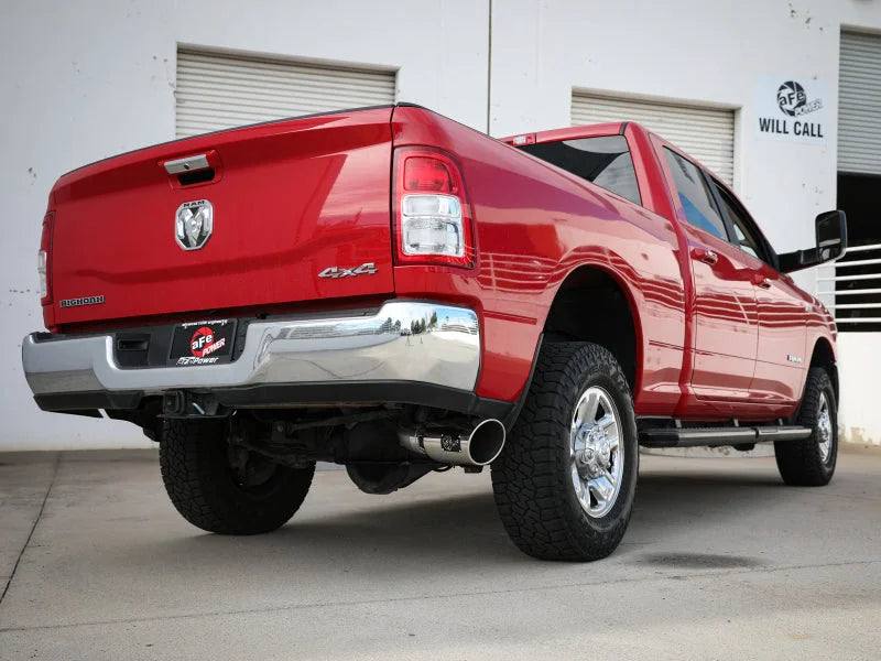 aFe MACHForce XP 4in Exhausts Cat-Back SS w/ Polished Tips 14-17 Dodge Ram 2500 V8-6.4L Hemi - Installation View