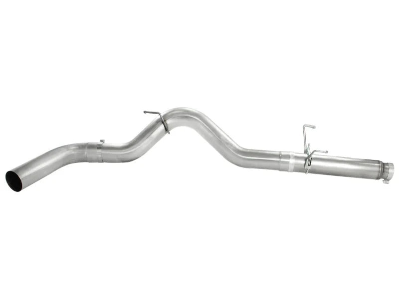 aFe MACHForce XP 5in DPF-Back 409SS Exhaust Dodge Diesel Trucks 07.5-12 L6-6.7L (td) No Tip - Side View