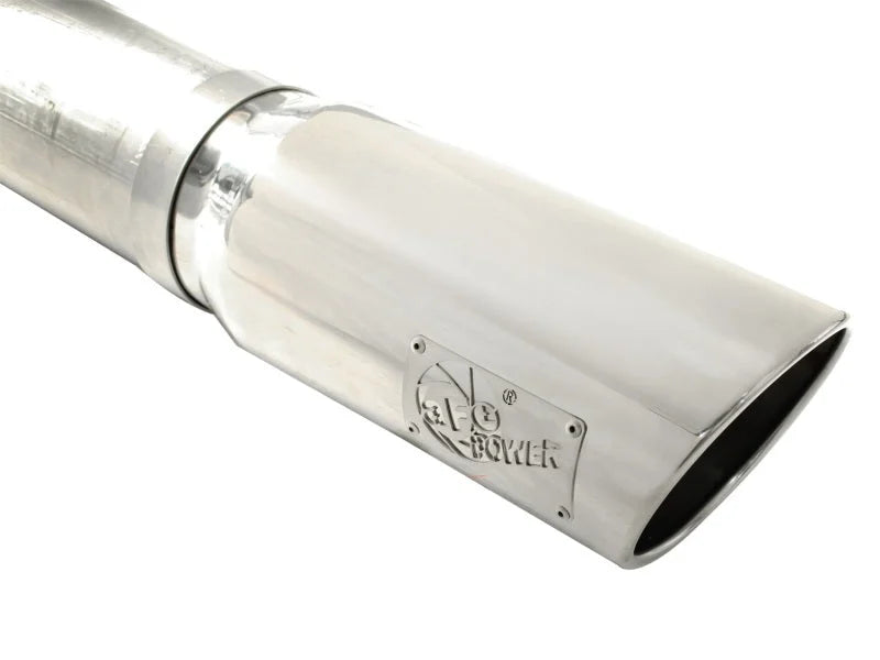 aFe MACHForce XP 5in DPF-Back 409SS Exhaust Dodge Diesel Trucks 07.5-12 L6-6.7L (td) Polished Tip - Additional View 5