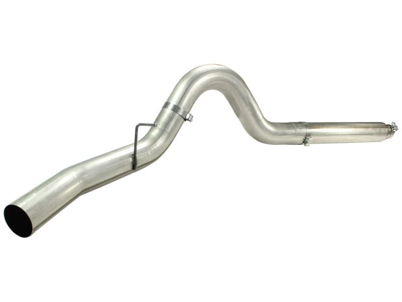 aFe MACHForce XP 5in DPF-Back Stainless Steel Exh Sys, No tip,Ford Diesel Trucks 08-10 V8-6.4L - Installation View
