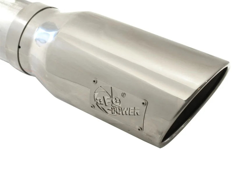 aFe MACHForce XP 5in DPF-Back Stainless Steel Exh Sys, polished tip,Ford Diesel Trucks 08-10 V8-6.4L - Additional View 7