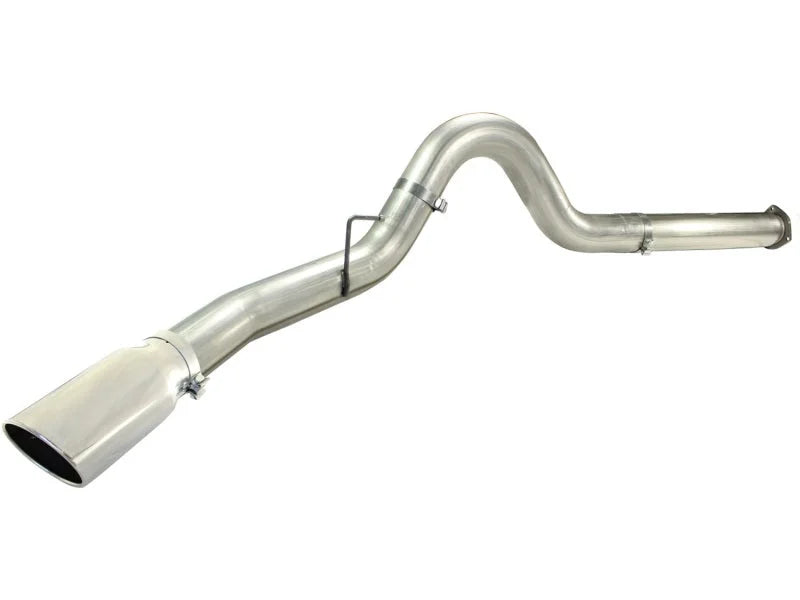 aFe MACHForce XP 5in DPF-Back Stainless Steel Exh Sys, polished tip,Ford Diesel Trucks 11-14 V8-6.7L - Additional View 5