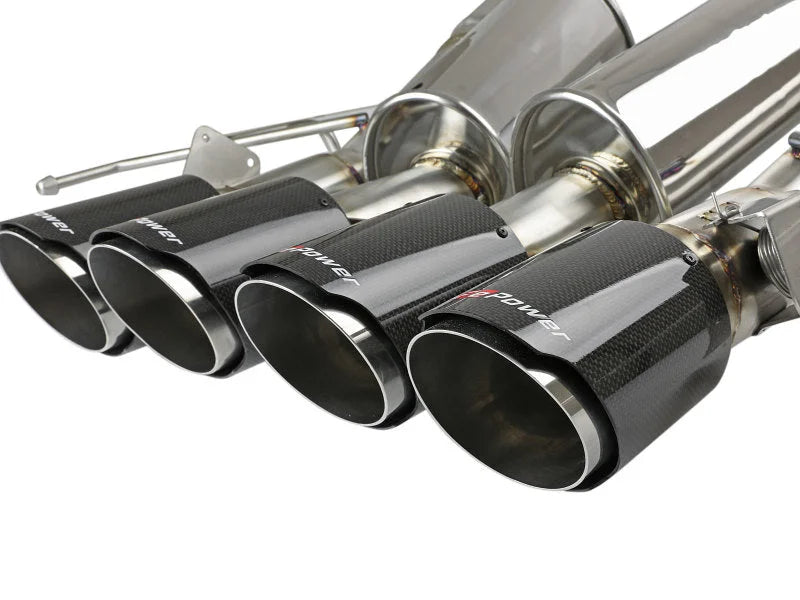 aFe MACHForce XP Axle Back 304SS Exhaust w/ Carbon Fiber Tips 15-19 Chevy Corvette Z06 - Additional View 6