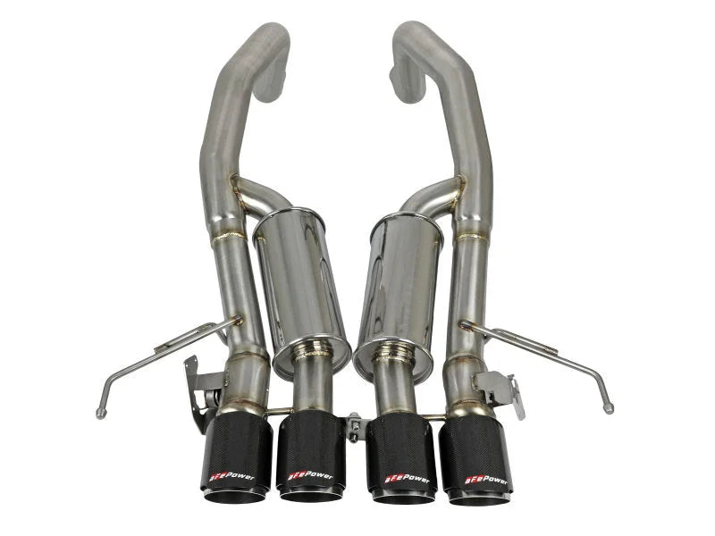 aFe MACHForce XP Axle Back 304SS Exhaust w/ Carbon Fiber Tips 15-19 Chevy Corvette Z06 - Additional View 7