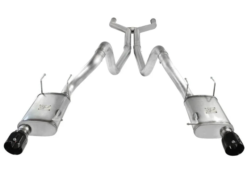 aFe MACHForce XP Cat-Back Exhaust 3in SS w/ Black Tips 11-14 Ford Mustang GT V8 5.0L - Installation View