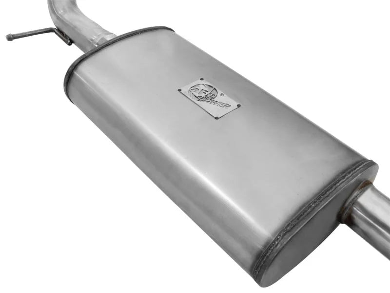 aFe MACHForce XP Cat-Back Exhaust Stainless /Polished Tip 06-09 Jeep Commander V8 4.7L 2WD & 4WD - Back View