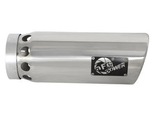 Load image into Gallery viewer, aFe MACHForce XP Cat-Back SS-304 5in Interooled Exh Tip 5in In x 6in Outx16inL Bolt-On Right (Pol) - Back View