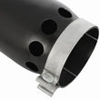 Load image into Gallery viewer, aFe MACHForce XP Cat-Back SS-304 5in Interooled Exhaust Tip 5in In x 6in Outx16inL Bolt-On Right Blk - Installation View