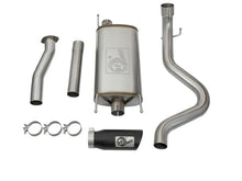 Load image into Gallery viewer, aFe MACHForce XP Cat-Back SS w/Black Tips 16 Toyota Tacoma V6-3.5L - Back View