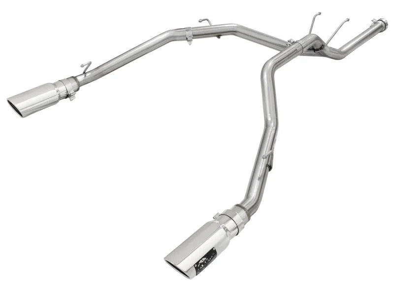 aFe MACHForce XP DPF-Back Exhaust 2.5in SS with Polished Tips 2014 Dodge Ram 1500 V6 3.0L EcoDiesel - Main Product View