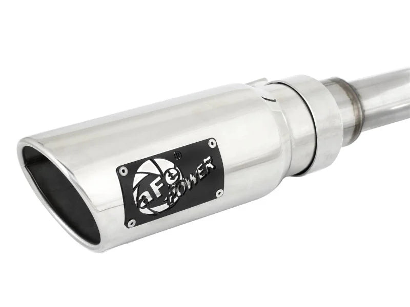 aFe MACHForce XP DPF-Back Exhaust 2.5in SS with Polished Tips 2014 Dodge Ram 1500 V6 3.0L EcoDiesel - Installation View