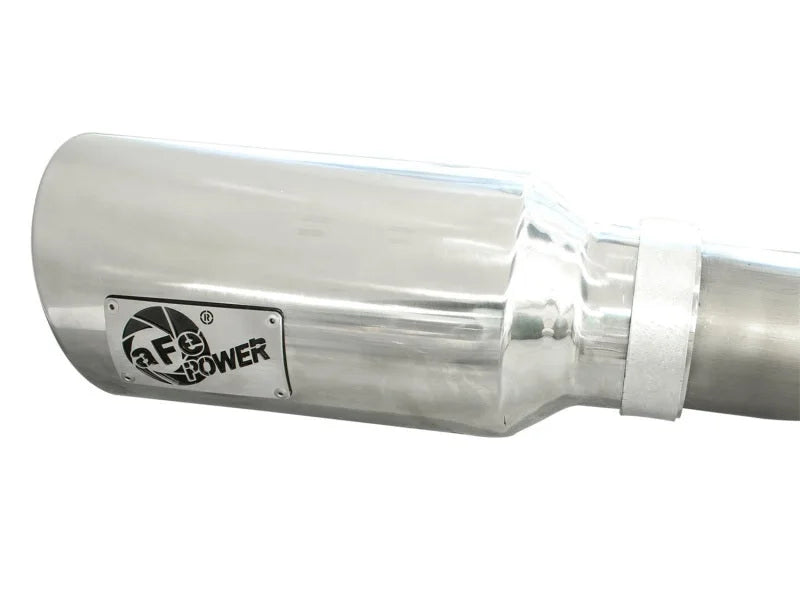 aFe MACHForce XP DPF-Back Exhaust 3in SS w/ 6in Polished Tips 2014 Dodge Ram 1500 V6 3.0L EcoDiesel - Installation View
