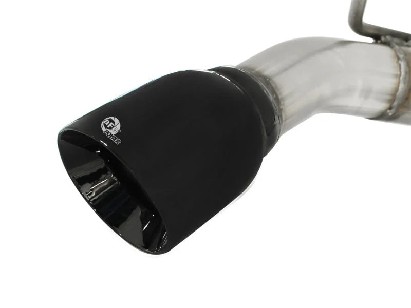 aFe MACHForce XP Exhaust 2.5in Stainless Steel CB/10-13 Chevy Camaro V6-3.6L (td) (gloss blk tip) - Additional View 6