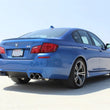 Load image into Gallery viewer, aFe MACHForce XP Exhaust 304SS Cat-Back w/ Polished Tips 12-13 BMW M5 (F10) V8 4.4L (tt) - Side View