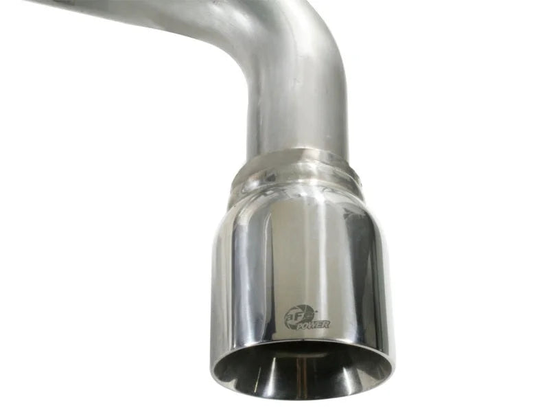 aFe MACHForce XP Exhaust 304SS Cat-Back w/ Polished Tips 12-13 VW Beetle L4 2.0L (t) - Back View