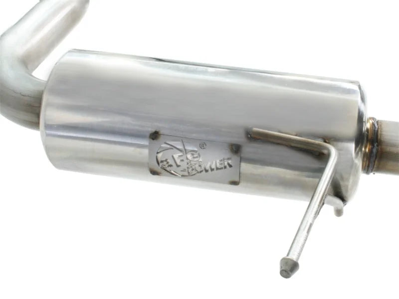 aFe MACHForce XP Exhaust 304SS Cat-Back w/ Polished Tips 12-13 VW Beetle L4 2.0L (t) - Installation View