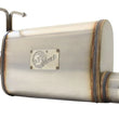 Load image into Gallery viewer, aFe MACHForce XP Exhaust 3in-3.5in SS Single Side Ext CB w/ Black Tip 99-04 Ford F150 V8 5.4L/6.8L - Back View