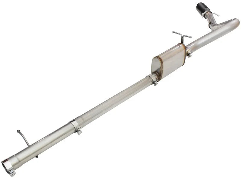 aFe MACHForce XP Exhaust 3in-3.5in SS Single Side Ext CB w/ Black Tip 99-04 Ford F150 V8 5.4L/6.8L - Installation View